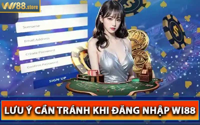 Điều nên tránh khi đăng nhập vào trang chủ wi88