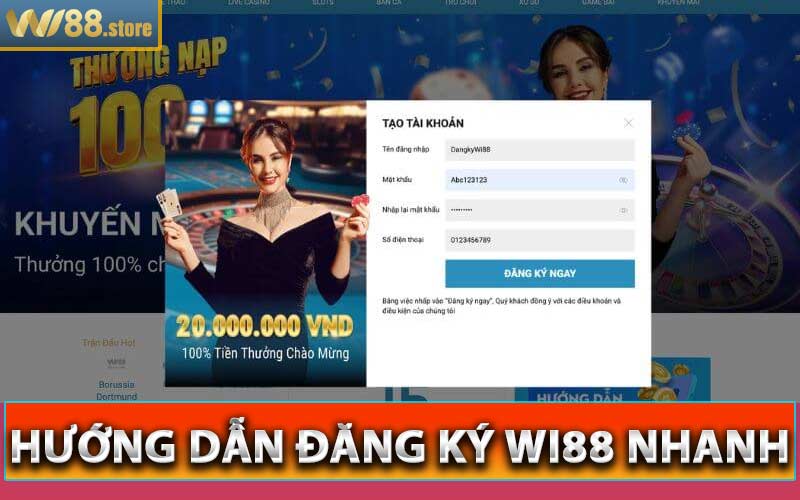 Hướng dẫn đăng ký Wi88 nhanh nhất, dễ dàng chỉ 3 phút