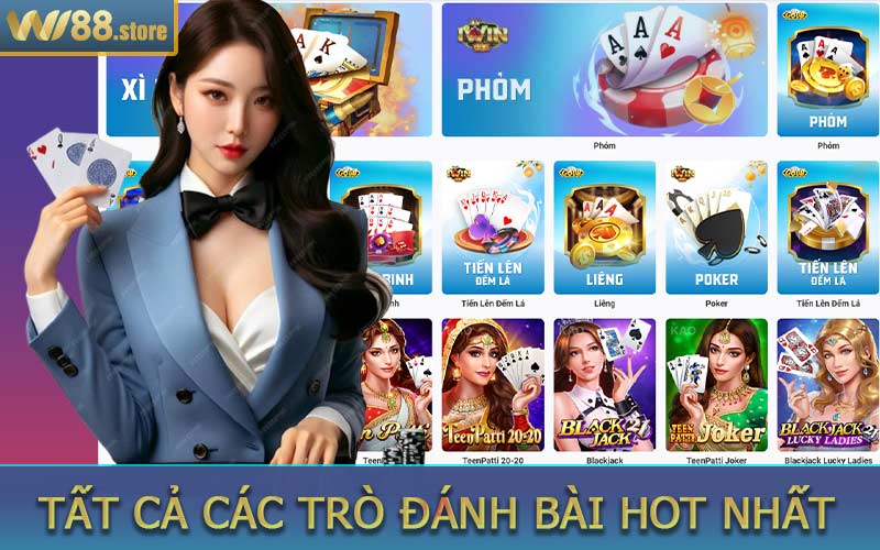 Tất cả các trò đánh bài hot nhất 